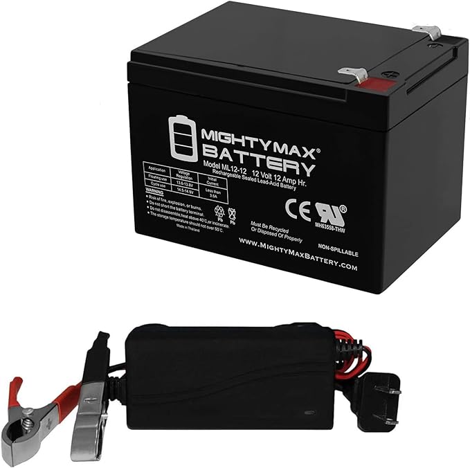 Mighty Max Battery 12V 12AH Battery Replaces Little Tikes H2 Toy Car + 12V 1Amp Charger
