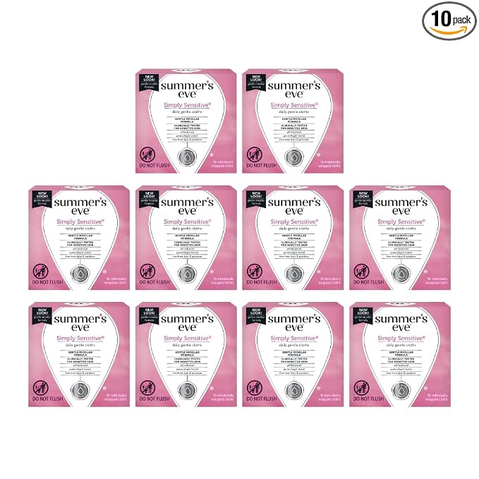 Summer's Eve Feminine Care Products (Cleansing Cloths) (Pack of 10)