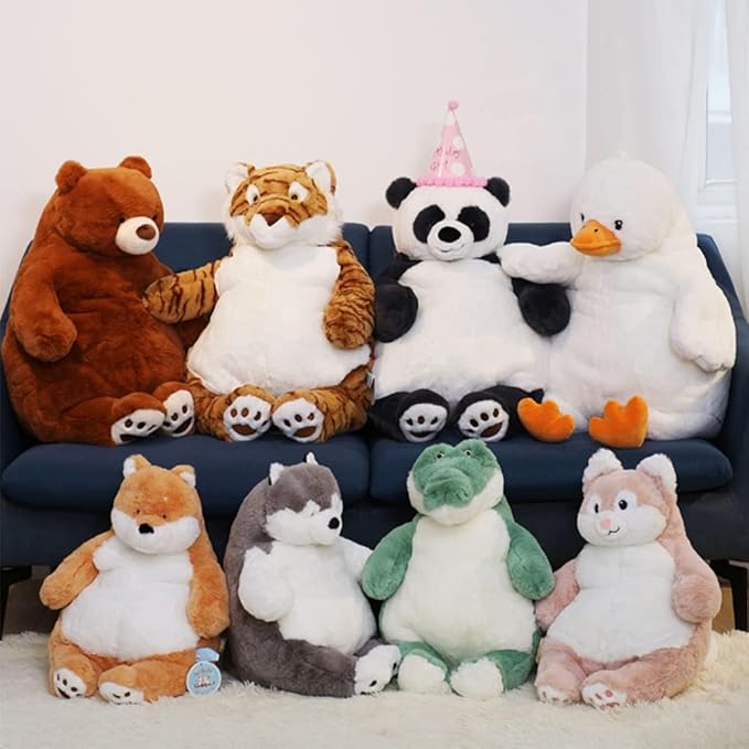 ARELUX Giant 22in Big Penguin Plush Large Stuffed Animal Hugging Pillow: Soft Jumbo Sleeping Body Warm Fluffy Pillow Adorable Chubby Plushie Toy Gifts for Boys Girls