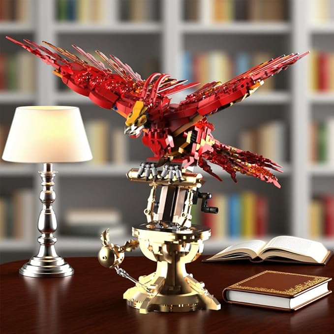 938 Pieces Phoenix Building Set, Magic Potter Phoenix Collection Model for Adults,Ideas HP Building Toy