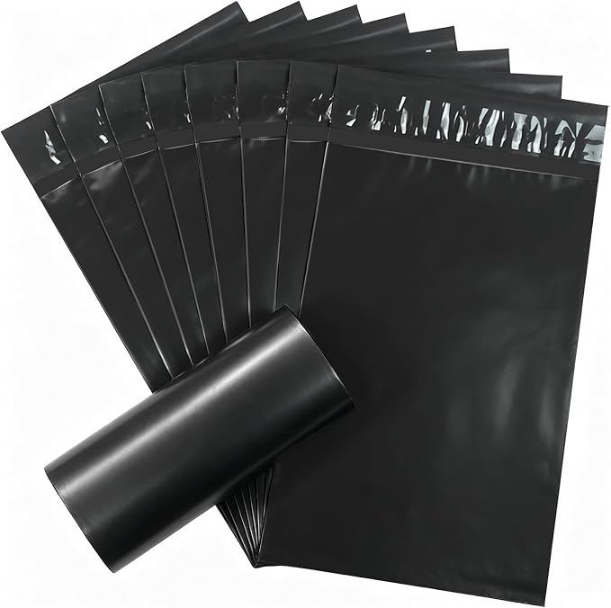 100 PCS Sanitary Napkin Disposal Bags, Feminine Hygiene Disposal Bags for Tampons and Pads, Block Odors, Self-Sealing Seals, 10.6 * 5.9 Inch (Black)
