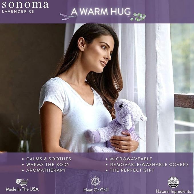 Sonoma Lavender Plush Microwaveable Aromatherapy Pillow, Eucalyptus Scented with Removable Washable Cover, Kalee the Koala