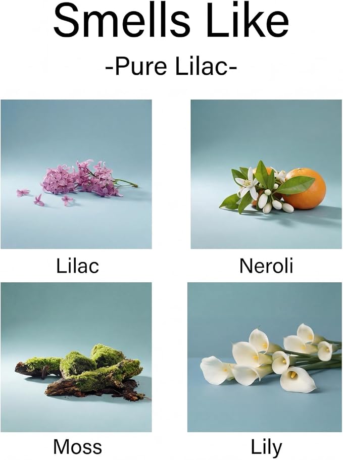 Aronica Lilac Reed Diffuser Oil Refill, Infusion Oils Aromas, Lilac Diffuser Refills Liquid, Aroma Diffuser Perfume, Esencia De Olores para Casa, Diffusers for Home, Floral Fragrance Oil