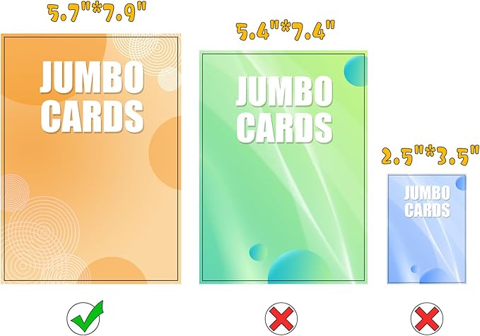Jumbo Card Binder for PKM– WITHYU PU Leather Ringless Card Collection Binder with 60 Pockets, 5.7'' x 7.9''Card Holders Storage Album for Game Card (Carbon Black)