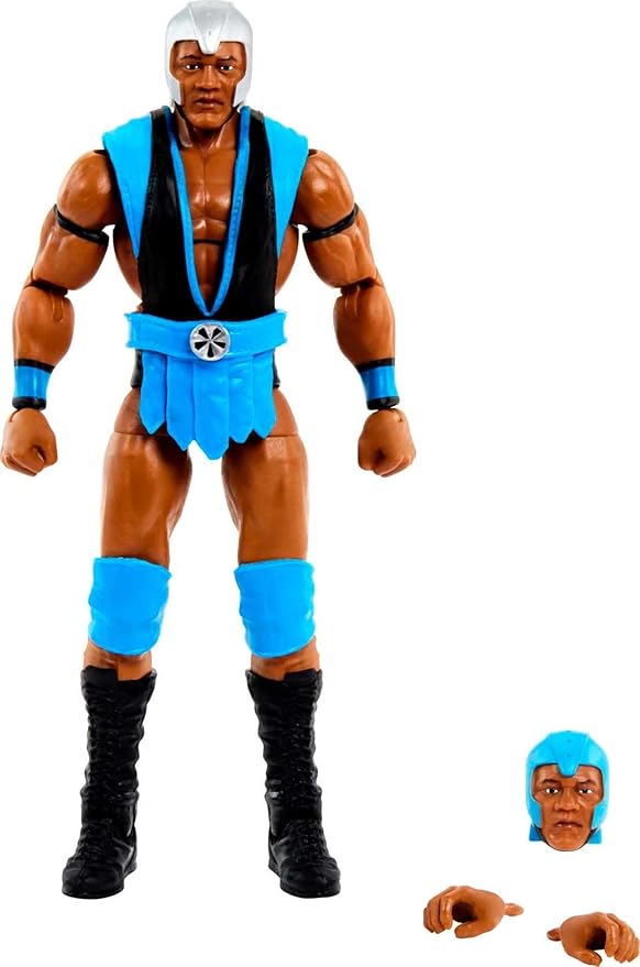 Mattel WWE Elite Collection Action Figure & Accessories, Series #98 Farooq Asad 6-inch Collectible with 25 Articulation Points & Swappable Hands