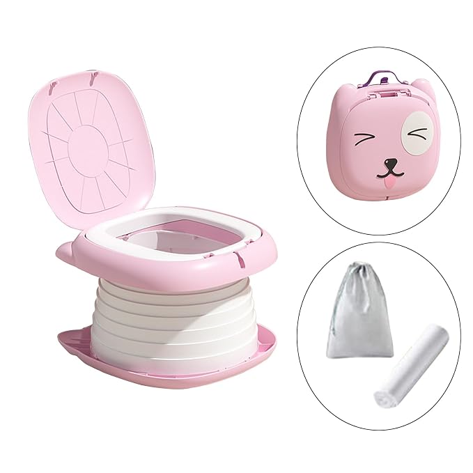 Children's Removable Toilet Portable & Sturdy Baby Potty Secure & Easy to Clean Children Travel Toilet for Travel Safe and Toilet