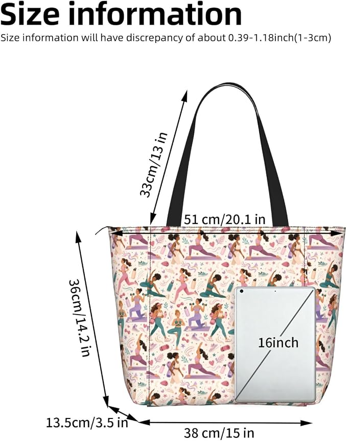 Christian Cross Jesus God Yoga Mat Bag for Women with Mats Bags Carrier Carryall Canvas Tote with Zipper Pocket, Polyester Gym Bag for Yoga Pilates Beach Travel Fitness Workout Gifts for Yoga Lovers
