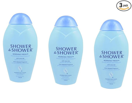 Shower to Shower Morning Fresh Body Powder, 8 Oz (3 Pack)