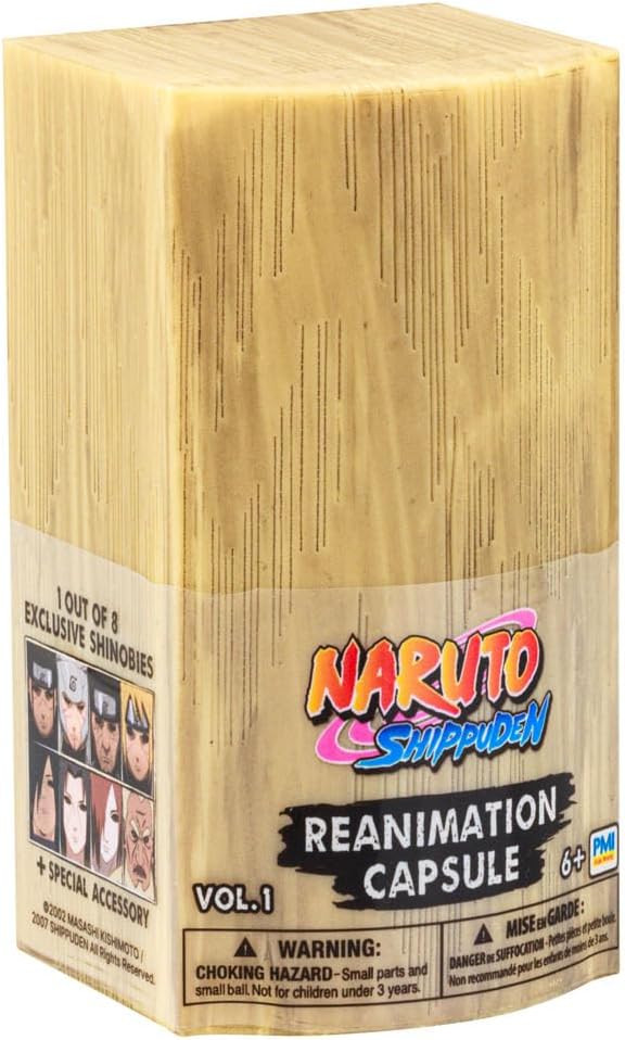Naruto Shippuden Edo Tensei Collectible Mini Figure | Impure World Reincarnation 1-Pack Toy in Coffin Capsule – Anime Action Figurine for Fans & Collectors