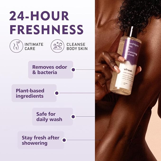 Her Refresh pH Balance Feminine Wash, Daily Intimate Cleansing & Skin Nourishment, Odor Control & Hydrating Formula, Suitable for All Skin Types, Natural Body Wash