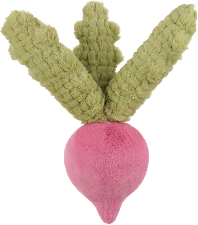Apricot Lamb Red Radish Plush Stuffed Animals for Kids, Soft Cute Plush Toys for Baby Girl and Boy, Fluffy Red Radish Pink