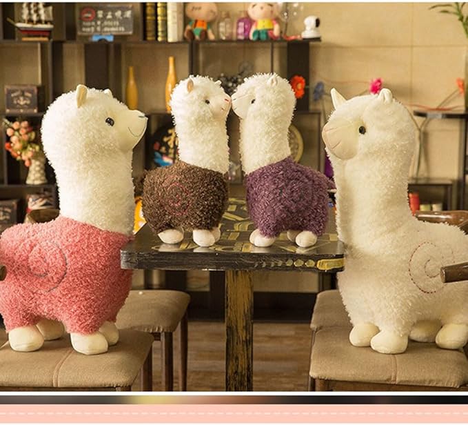 Llama Stuffed Animal Cute Alpaca Plush Toy 17.7 inch for Girls Boys (Alpaca 45cm fense)