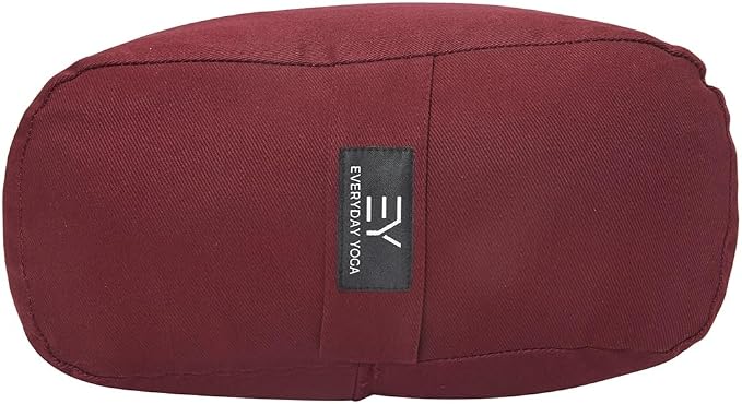 Everyday Yoga Premium Bolster, Soft & Supportive Meditation Pillow with Carry Handle, Lightweight Cushion for Restorative Yoga & Relaxation (Multi-Color)
