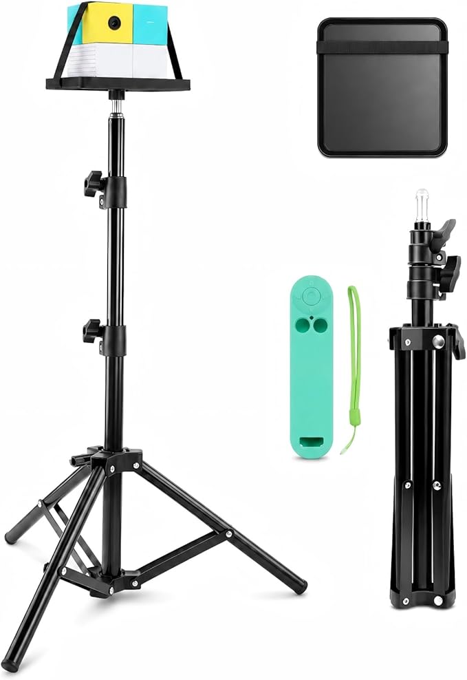 Interactive Projector for Kids Stand Compatible with Nex Playground, Heavy-Duty Metal Stand and Tray, Scratch-Resistant Matte Finish, Includes Silicone Controller Case