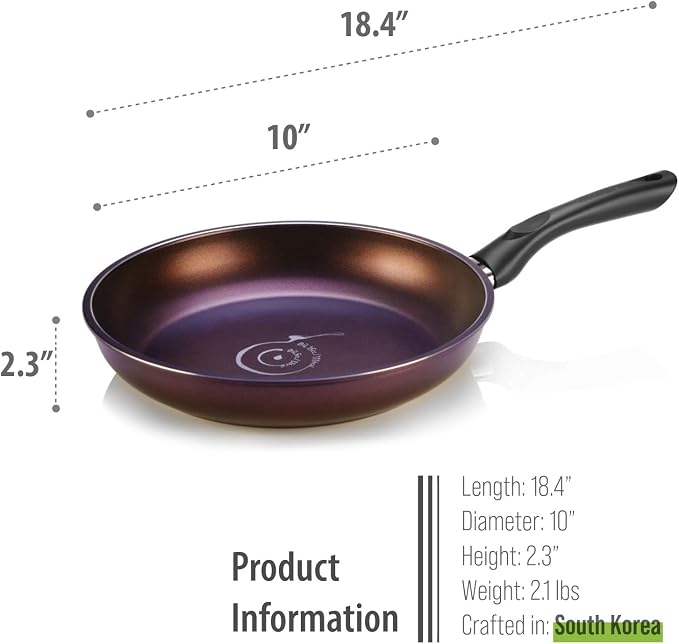 TECHEF - Art Pan Collection, 10-in Nonstick Frying Pan, Made in Korea (Frying Pan 10-in)