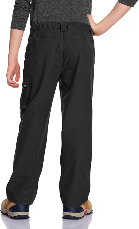 CQR Kids Boy’s Hiking Cargo Pants, Water Resistant UPF 50+ Quick Dry Youth Casual Outdoor Climbing Camping Trousers