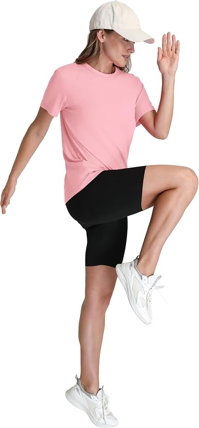 OFEEFAN Workout Tops for Women UPF 50+ Breathable Quick Dry Loose Fit T Shirt Outdoor Yoga Running Hiking Gym Tee Top