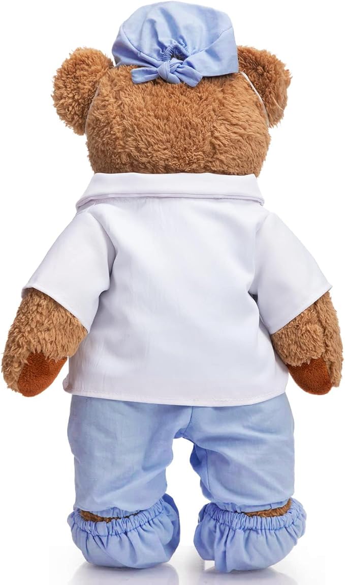 HollyHOME Doctor Bear Stuffed Animal Teddy Bear in Doctor Uniform Medical Gifts for Doctors Med School Students and Kids 16 inches