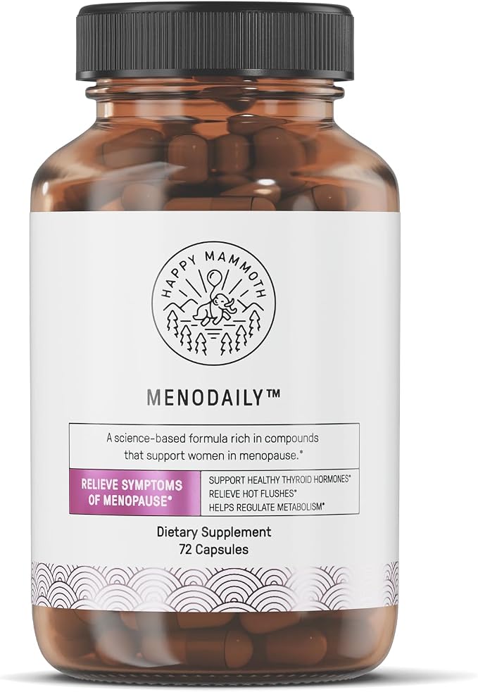 Happy Mammoth MenoDaily for Menopause, Hair, Skin, and Metabolism | Hair, Skin, Metabolism