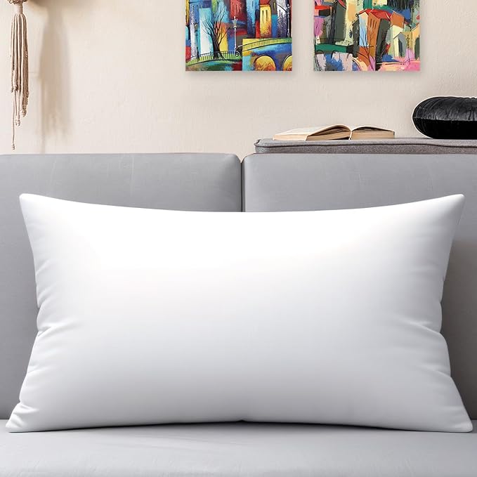 JIEITIVE Throw Pillow Inserts Hypoallergenic Premium Pillow Stuffer Square Form for Decorative Pillow Covers Cushion Set of 1-16 x 24 Inches