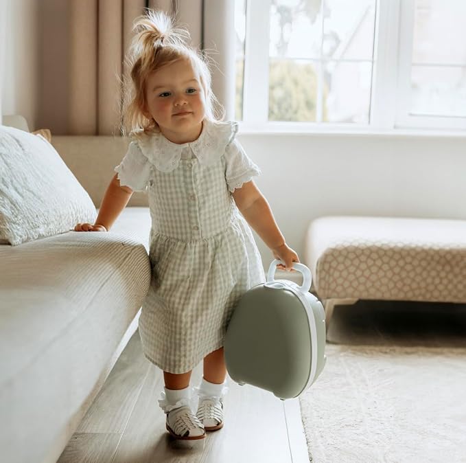 My Carry Potty - Green Pastel Travel Potty, Award-Winning Portable Toddler Toilet Seat for Kids to Take Everywhere