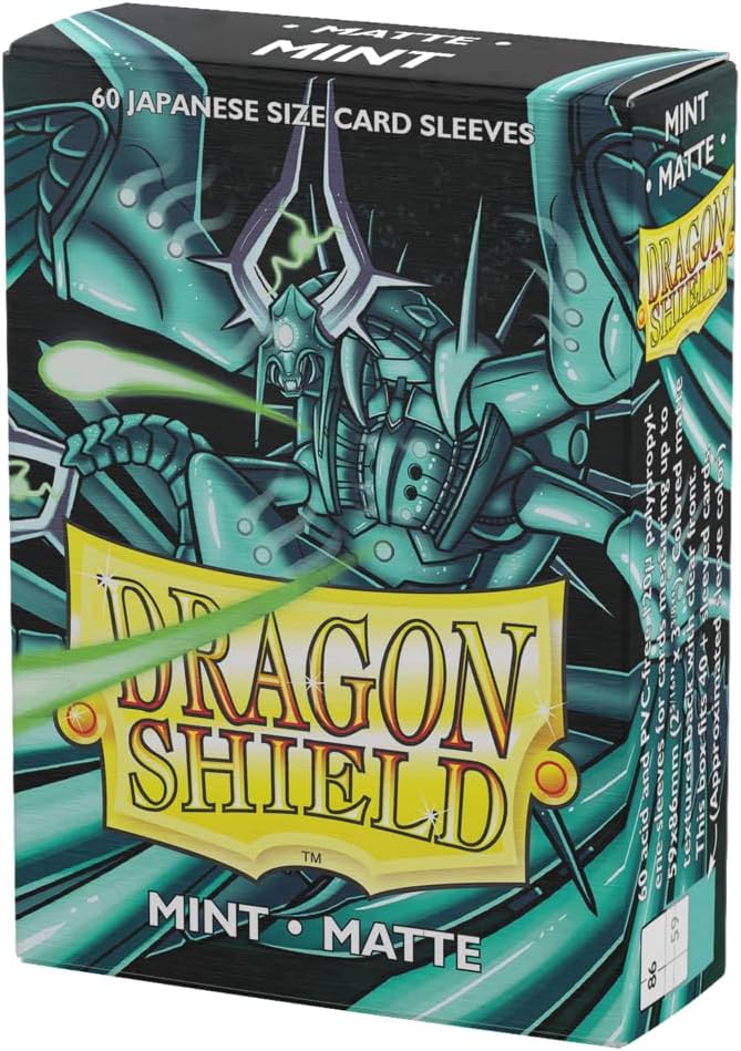 Dragon Shield | Japanese Size Card Matte Sleeves | 60 CT - Smooth & Tough Premium TCG Sleeves - Compatible with Yu-Gi-Oh, Naruto, Cardfight & Vanguard | Mint