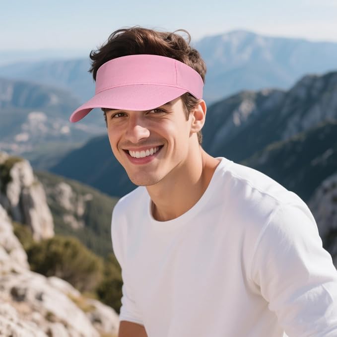 Topbuti Sports Sun Visor Hats for Women Men Adjustable Cotton Beach Baseball Tennis Golf Hat Caps UV Protection Visors