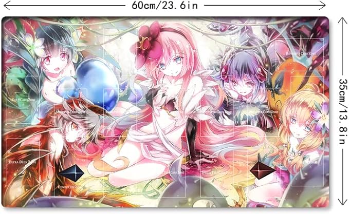New Mlikemat Playmat Traptrix Girls TCG CCG OCG Trading Card Game Mat with Zones + Free Bag (ZD014-080-A)