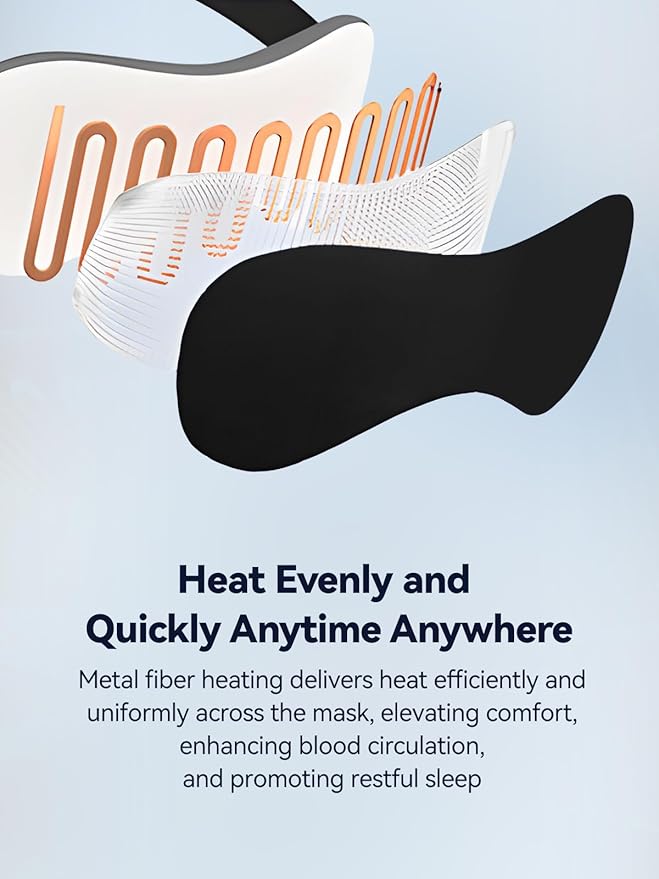 Heated Eye Mask for Dry Eyes - Warm Compress for MGD, Dry Eye Syndrome, Chalazion Blepharitis Stye Eye Treatment, Hot Heating pad for Relief, Silk Sleep Mask for Deep Relax