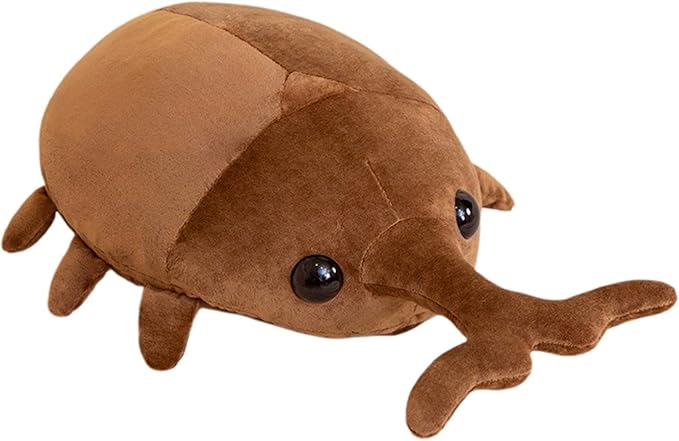 Beetle Plush Toy Plush Pillow Doll Insect Beetle Plush Toy Pillow Stuffed Toy Plush Pillow Children Children Girls Boys Baby (50CM, Brown)…