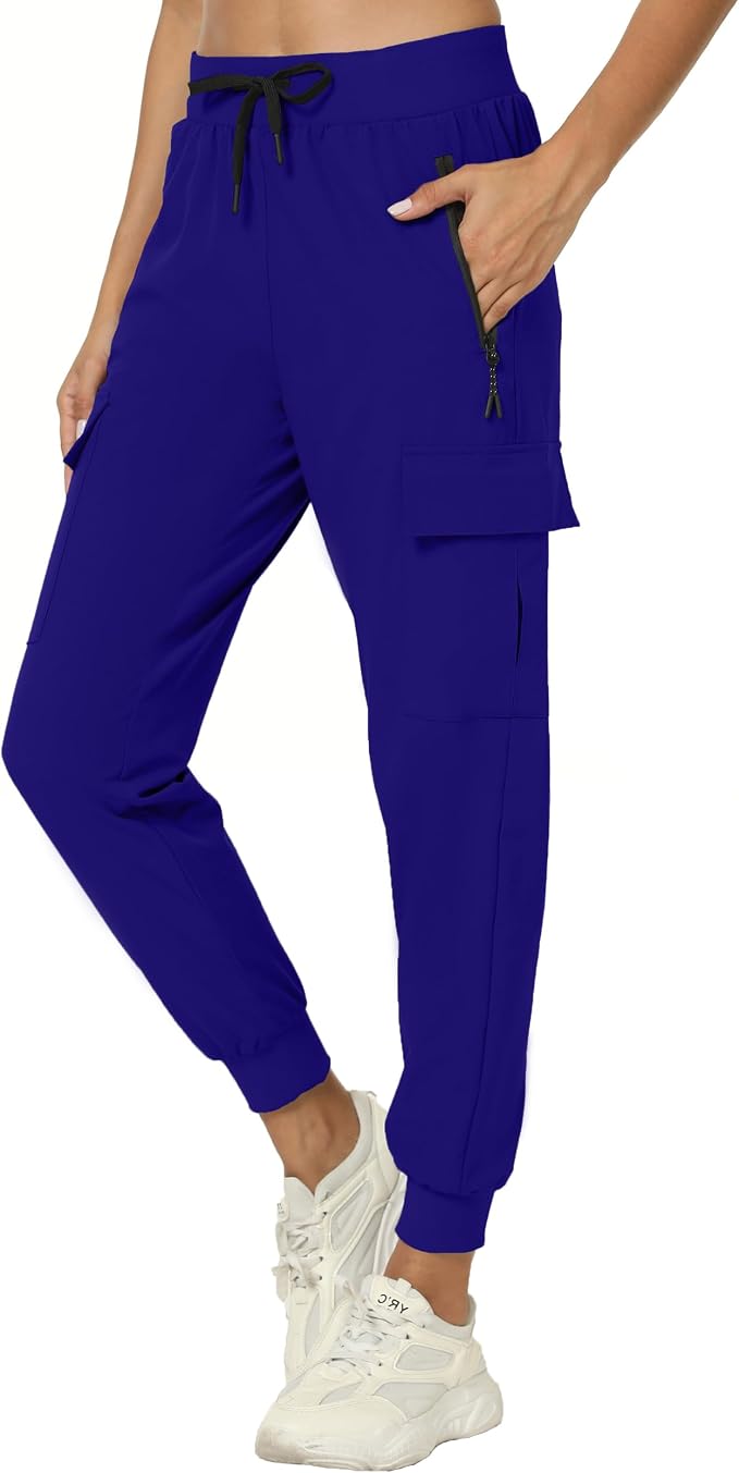 Women's Joggers Cargo Pants Lightweight Quick Dry Hiking Running Pants for Athletic Casual & Outdoor