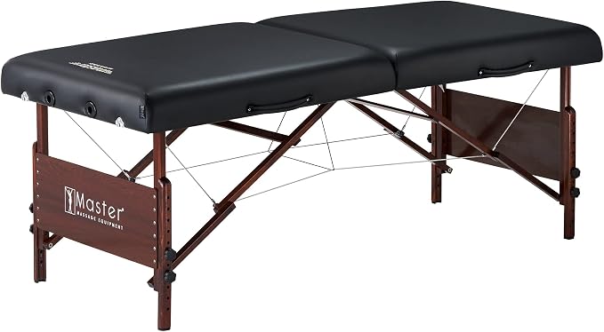 Master Massage 30" Del Ray Pro Portable Massage Table (30" Width x 84" Length) with Adjustable Table Height, 750lbs. Working Capacity- Massage Bed, Tattoo Table, Lash Table