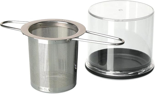 FORLIFE Stainless Folding Handle Tea Infuser with Carrying Case