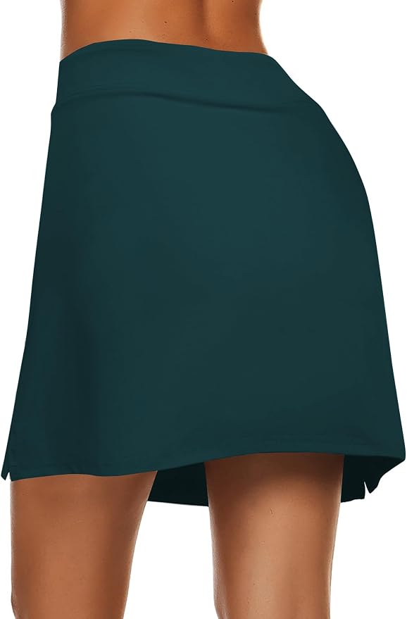Ekouaer Women's Active Performance Skort Lightweight Skirt for Golf Tennis | Built-in Shorts, A Line, High Waisted, Tummy Control, Pickleball, Running, Workout, Sports, Skorts for Woman