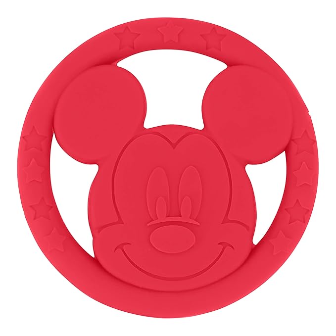 Cudlie Disney Silicone Teether Toy Set for Infants, Food Grade and BPA Free Teethers for Babies 6-12 Months, 2-Pack Teether Toys for Newborns