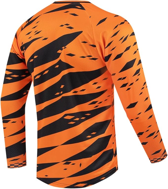 Youth Dirt Bike Jersey, Kids Mountain Bicycle Shirt Long Sleeve Powersports Children Downhill Jerseys for Big Kids