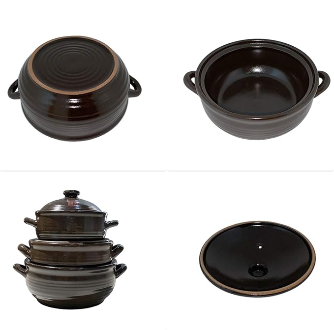 Korean Earthenware Clay Hot Pot (1100ml)