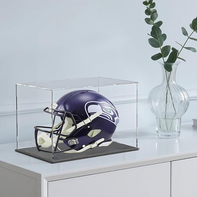 Large Display Case for Display, Clear Acrylic Box for Showcase Collectibles Action Figures Home Storage & Organizing Toys, 16" L x 8" W x 8" H