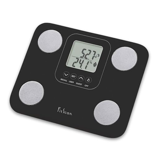 FitScan BC-730F FitScan InBody Scale - Japan Technology Compact Digital Body Composition Monitor with BMI, Fat, Muscle Mass, Metabolism Tracker - User Friendly & Accurate