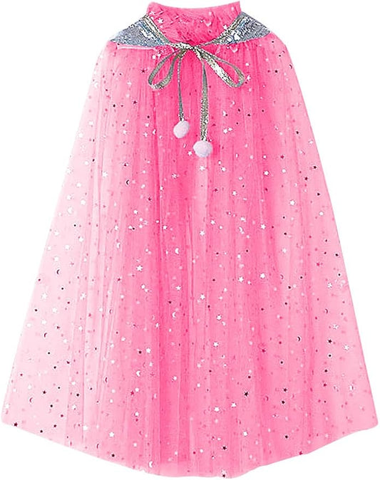 FKKFYY Rainbow Cape Cloak for Girl Princess