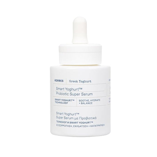 KORRES Greek Yoghurt Re-Balancing Skin Supplement Serum with Pre & Probiotics, Triple Hyaluronic Acid & WaterPatch, Hydrating Face Serum for Redness & Radiant Skin, 1.01 fl oz