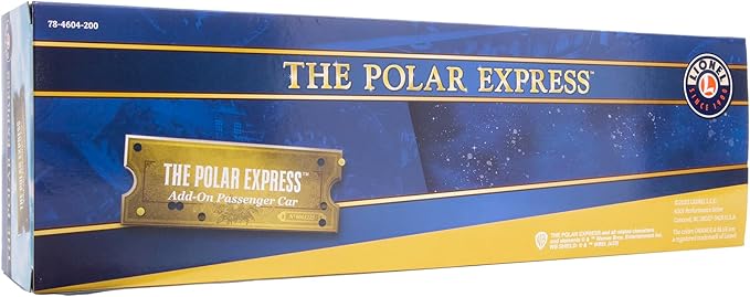 Lionel The Polar Express, Electric O Gauge Model Train Cars, Diner Car (684604)