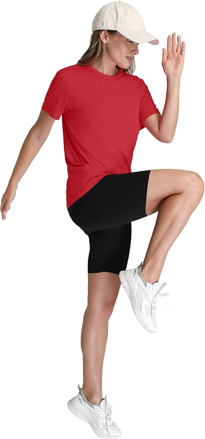 OFEEFAN Workout Tops for Women UPF 50+ Breathable Quick Dry Loose Fit T Shirt Outdoor Yoga Running Hiking Gym Tee Top