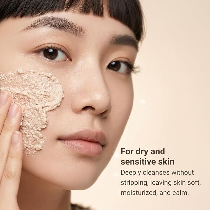 LE GUSHE New 2026 Rice Face Wash Powder Cleanser for Gentle Skin Exfoliation, Korean Skincare Enzyme Powder Face Wash, Foamy Rice Exfoliator for Skin, 40g