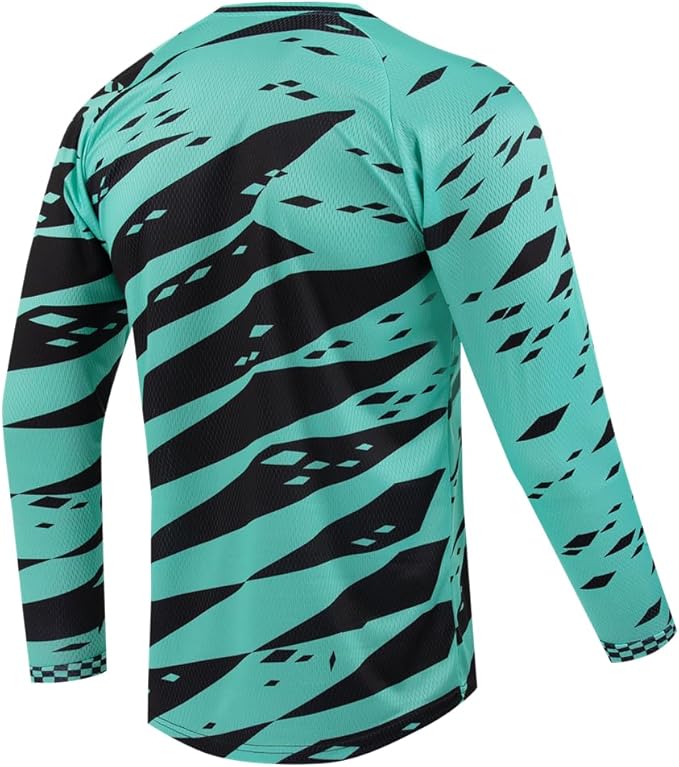 Youth Dirt Bike Jersey, Kids Mountain Bicycle Shirt Long Sleeve Powersports Children Downhill Jerseys for Big Kids