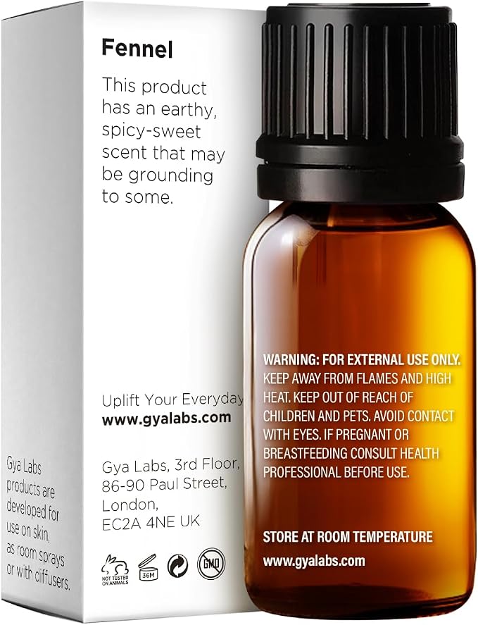 100% Pure Fennel Essential Oil - 0.34 Fl Oz - Fennel Oil for Hair, Skin, Diffuser, Aromatherapy & DIY Candle Making Scent