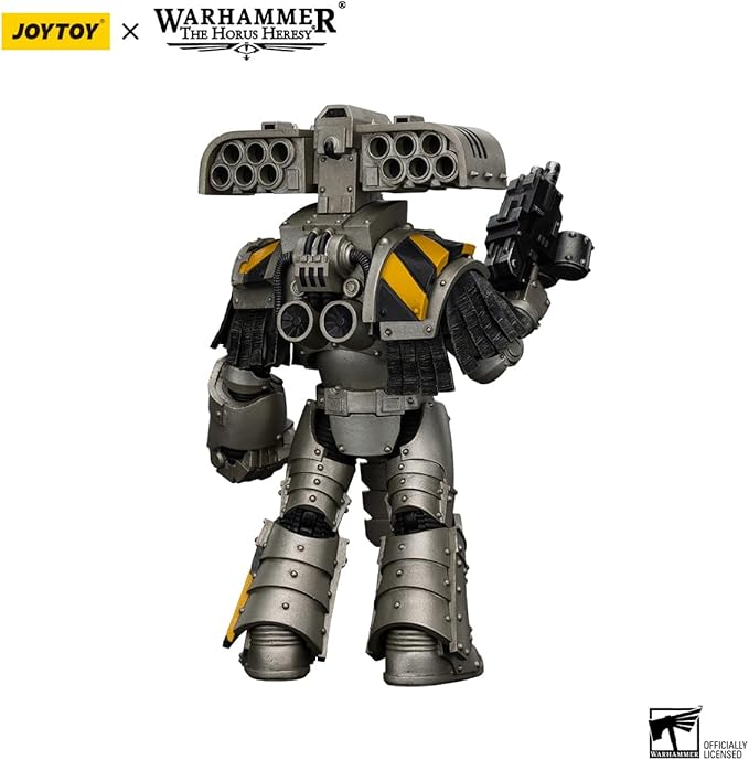 JOYTOY Warhammer The Horus Heresy lron Warriors Tyrant Siege Master Terminator with Rocket Launcher 1:18 Scale Action Figure Mecha Joy Toy Collection Model 5.4 inch