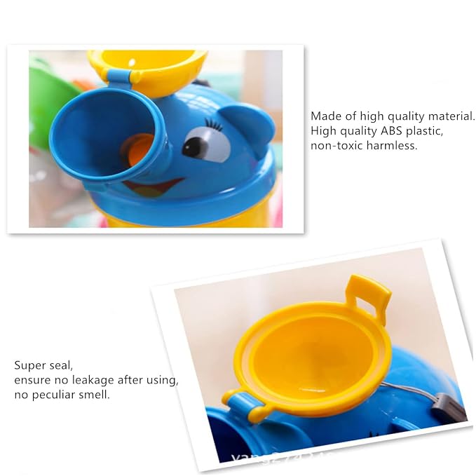 Travel Potty, Urinal Emergency Toilet, Children's Emergency Toilet, Portable Elephant Leakproof Urinal for Camping Car Travel and Kid Potty Pee Training (boy)