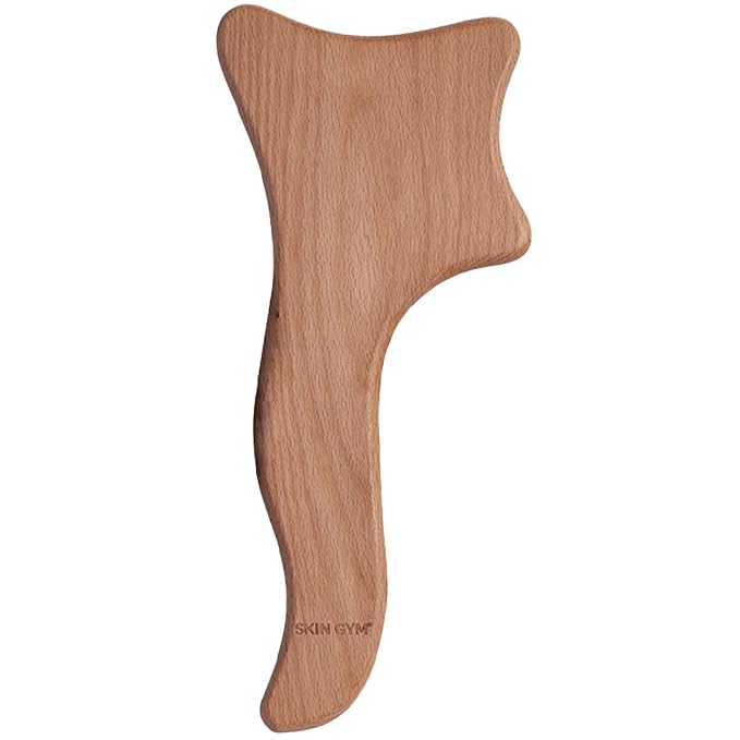 SKIN GYM Sculpt Wooden Body Massage Lymphatic Drainage Tool | Sustainable Massager for Body Care