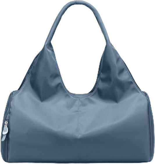 Forestfish Yoga Gym Bag For Women With Shoes Compartment & Wet Dry Storage Pockets Lightweight Duffel Bag, Navy
